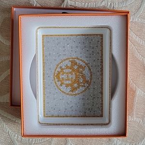 Hermes mosaique Au 24 gold small tray